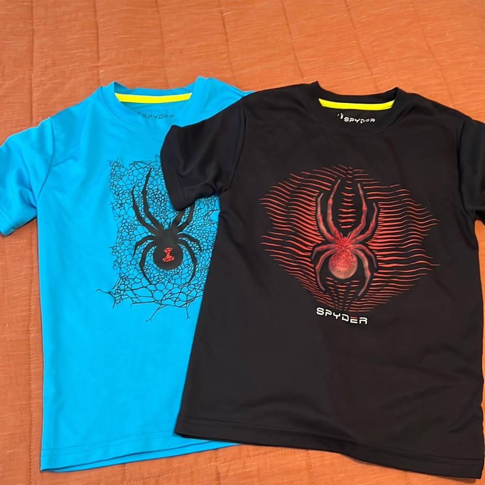 Boys spyder dry fit shirts